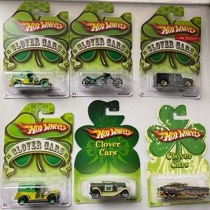 Hot Wheels Clover Cars St. Patrick's Day Set